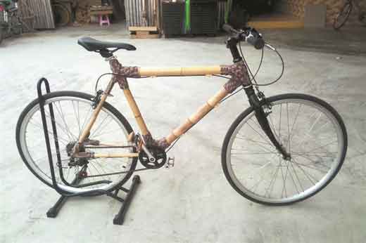 骑行拉萨、出口海外  四川小伙造竹子自行车